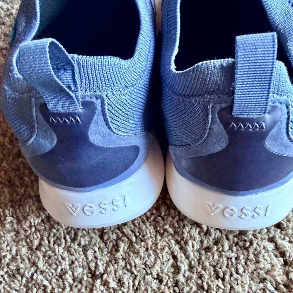 Vessi Everyday Move Mens Size 8 Shoes Sneakers Blue Knit - Picture 9 of 14